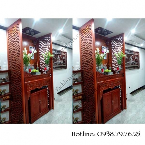 Ý tưởng vách ngăn phòng thờ đẹp trang trí nội thất nhà bạn ở tphcm