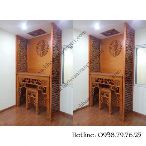 Ý tưởng vách ngăn phòng thờ đẹp trang trí nội thất nhà bạn ở tphcm
