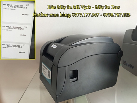 Lắp tận nơi máy in tem dán cốc cho Quán Trà Sữa tại Hà Nội