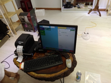 Combo máy tính tiền dành cho shop quần áo  trên toàn quốc 