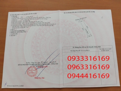 Bán 13 nền đất thổ cư, sổ đỏ riêng, gần nhà máy nước Châu Pha - Bà Rịa - Vũng Tàu, giá 635 triệu