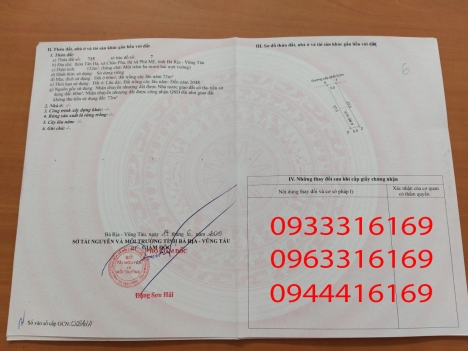 Bán 13 nền đất thổ cư, sổ đỏ riêng, gần nhà máy nước Châu Pha - Bà Rịa - Vũng Tàu, giá 635 triệu