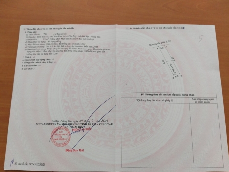 Bán 13 nền đất thổ cư, sổ đỏ riêng, gần nhà máy nước Châu Pha - Bà Rịa - Vũng Tàu, giá 635 triệu