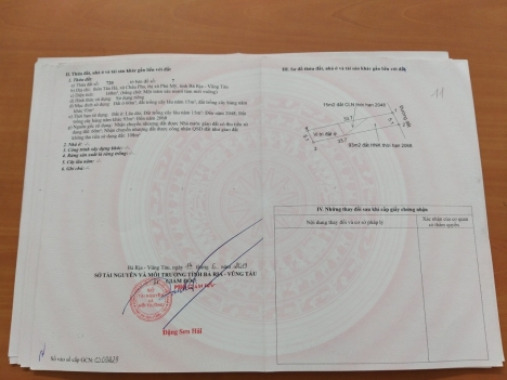 Bán 13 nền đất thổ cư, sổ đỏ riêng, gần nhà máy nước Châu Pha - Bà Rịa - Vũng Tàu, giá 635 triệu