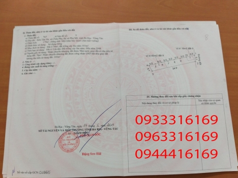 Bán 13 nền đất thổ cư, sổ đỏ riêng, gần nhà máy nước Châu Pha - Bà Rịa - Vũng Tàu, giá 635 triệu