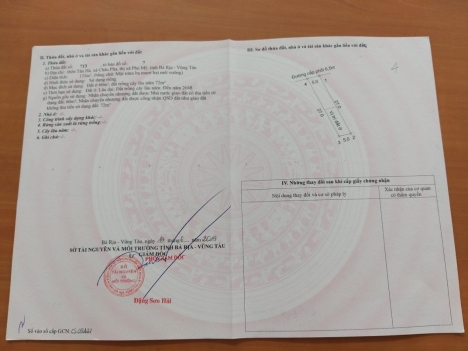 Bán 13 nền đất thổ cư, sổ đỏ riêng, gần nhà máy nước Châu Pha - Bà Rịa - Vũng Tàu, giá 635 triệu
