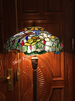 Đèn Sàn Tiffany Hoa Sen chuồn 50cm