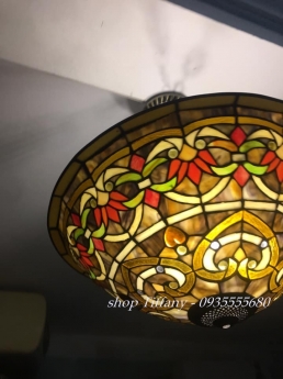 Đèn Trần Tiffany Họa Tiết Châu Âu