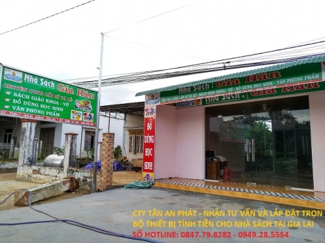 Cài đặt cho Nhà sách-VPP Tại Kiên Giang phần mềm bán hàng và Full bộ máy tính tiền giá rẻ