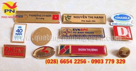 Cơ sở sản xuất huy hiệu công ty, bảng tên nhân viên, huy hiệu đồng