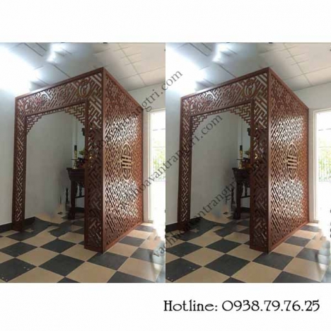 Độc đáo với mẫu vách ngăn phòng thờ đẹp sắc sảo từ máy cnc