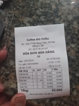 Tư vấn, lắp đặt tận nơi full bộ máy tính tiền giá rẻ cho quán café ở Trà Vinh