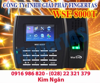 Máy chấm công vân tay 8000T lắp đặt và bảo hành free