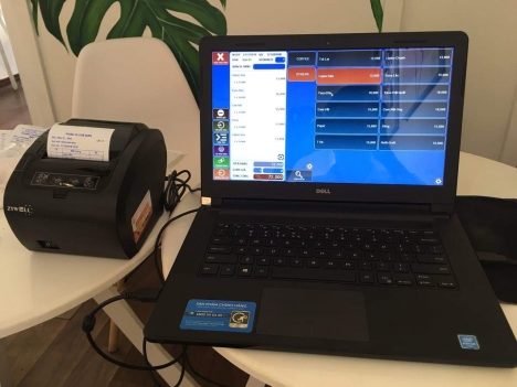 Lắp đặt thiết bị tính tiền dành cho quán trà sữa tại Thái Nguyên 