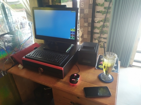 Lắp đặt thiết bị tính tiền dành cho quán trà chanh tại Đà Nẵng 