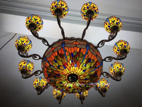 Đèn chùm Tiffany Chuồn Chuồn Châu Âu.