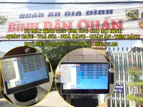 Lắp trọn bộ máy tính tiền cho quán ăn- nhà hàng tại Buôn Mê thuột