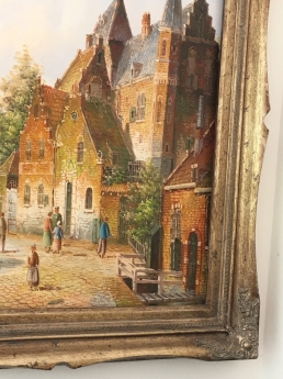 Tranh Phong cảnh đồng quê pháp.