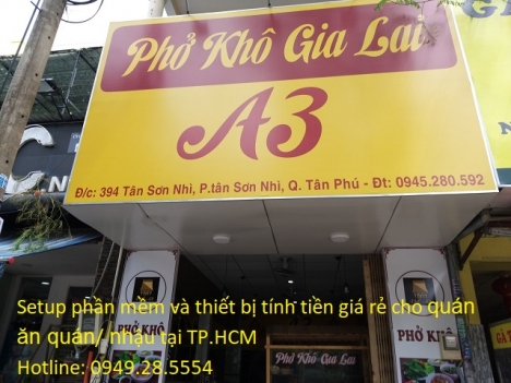 Trọn bộ máy tính tiền giá rẻ cho quán ăn /quán nhậu /nhà hàng tại Bình Dương, setup tận nơi