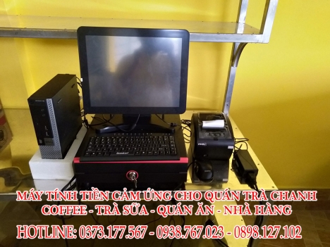 Lắp đặt tận nơi máy tính tiền cho quán Trà Chanh tại Hà Nội