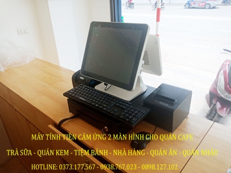 Bán trọn bộ máy tính tiền cảm ứng cho quán Trà Chanh tại Thanh Xuân Hà Nội