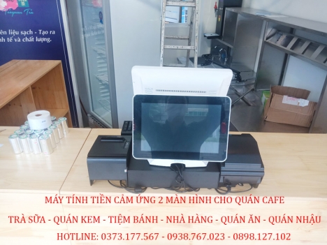 Bán trọn bộ máy tính tiền cảm ứng cho quán Trà Chanh tại Thanh Xuân Hà Nội