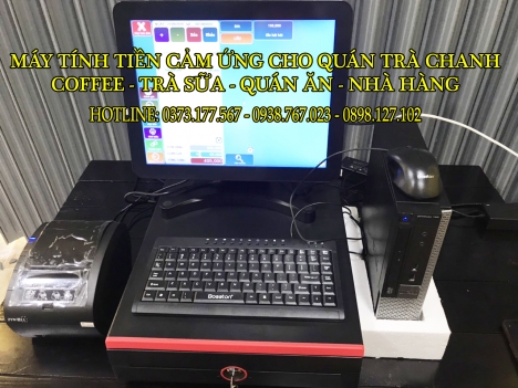 Lắp đặt tận nơi máy tính tiền cho quán Trà Chanh tại Hà Nội