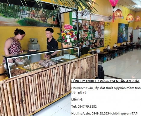 Setup cho quán Bún Đậu Mắm Tôm tại Daklak combo tính tiền giá rẻ