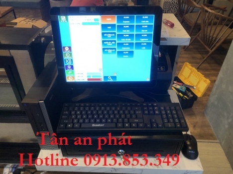 Trọn bộ tính tiền cảm ứng  cho quán trà sữa tại An Giang 