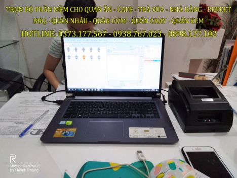 Bán trọn bộ máy tính tiền cho quán café sân vườn tại An Giang