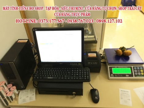 Bán trọn bộ máy tính tiền cho tạp hóa tại Gò Vấp, Tân Phú