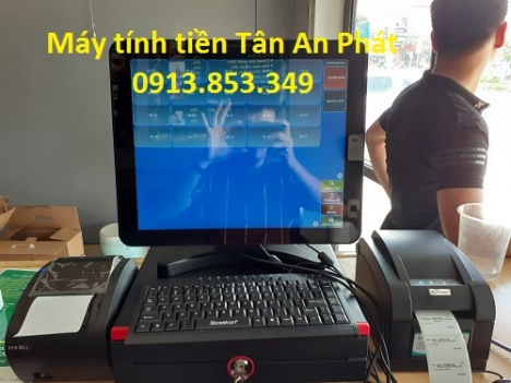 Trọn bộ tính tiền cảm ứng cho quán trà chanh tại Quảng Ninh 