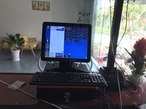 Setup bộ máy tính tiền kèm phần mềm giá rẻ ở Cần Thơ cho quán café