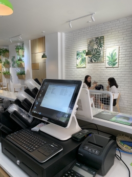 Thanh lý cho quán Trà chanh ở Bắc Ninh full bộ máy tính tiền cảm ứng giá rẻ