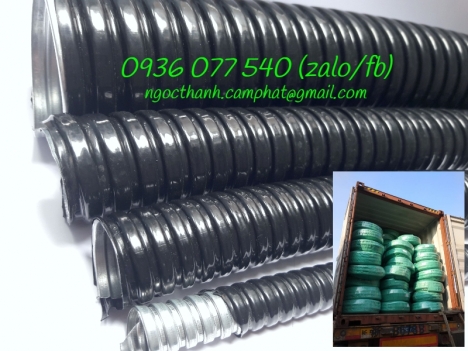Ống ruột gà lõi thép bọc nhựa PVC