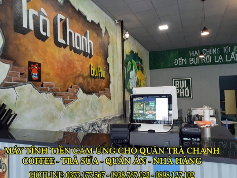 Lắp đặt tận nơi máy tính tiền cho quán Trà Chanh giá rẻ tại Hà Nội