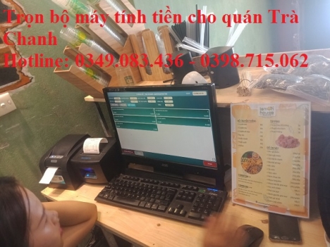 Cài đặt tận nơi máy tính tiền giá rẻ cho QUÁN TRÀ CHANH tại Rạch Gía 