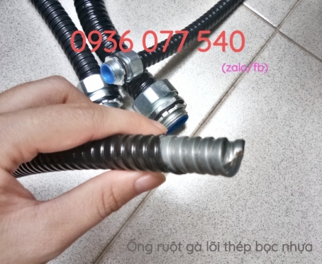 Ống ruột gà lõi thép bọc nhựa PVC