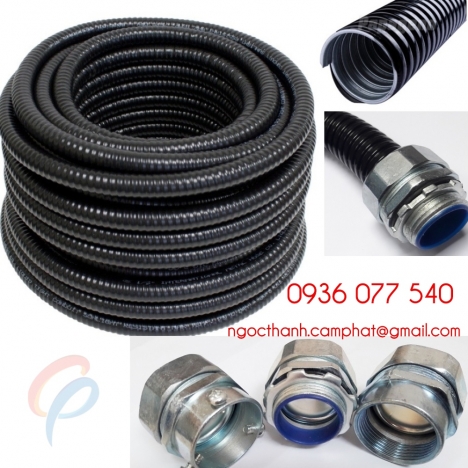 Ống ruột gà lõi thép bọc nhựa PVC