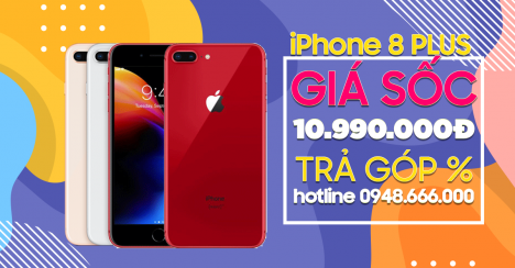 sale bùng nổ cho iPhone 8 Plus 64GB 