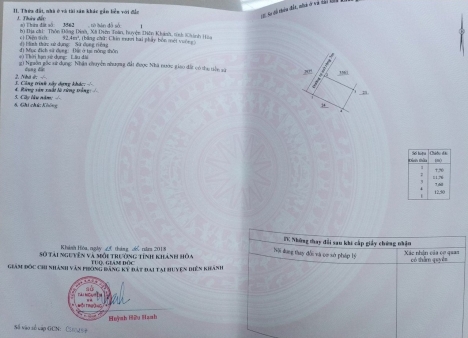 Bán Nhanh Lô Đất Diên Toàn Đã có sổ đỏ 4 lô và trải đường betong