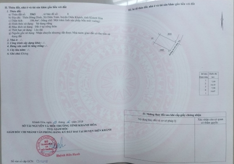 Bán Nhanh Lô Đất Diên Toàn Đã có sổ đỏ 4 lô và trải đường betong