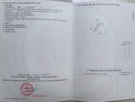 Bán Nhanh Lô Đất Diên Toàn Đã có sổ đỏ 4 lô và trải đường betong