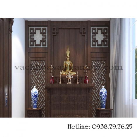 Thiết kế vách ngăn phòng thờ cnc tại Phú Yên