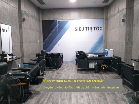 Salon tóc ở Kiên Giang setup thiết bị tính tiền giá rẻ