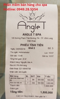 Setup tận nơi tại Vĩnh Long full bộ thiết bị tính tiền giá khuyến mãi cho Spa/Salon