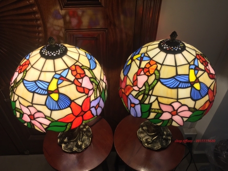 Thanh lý đèn tiffany họa tiết hoa