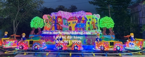 Đồ chơi trẻ em:Ô Tô Điện Đụng, Xe Lửa Con Ngưa Kéo, Xe Lửa Con Vịt...