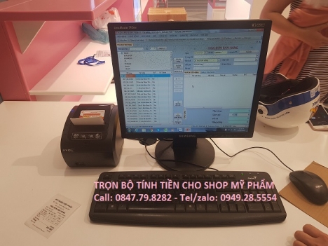 Thiết bị tính tiền cho shop tại Wincom Lâm Đồng, chuyên mỹ phẩm Hàn Quốc
