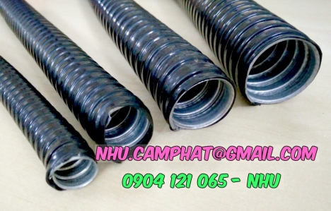 Ống ruột gà, ống kẽm đàn hồi bọc nhựa pvc